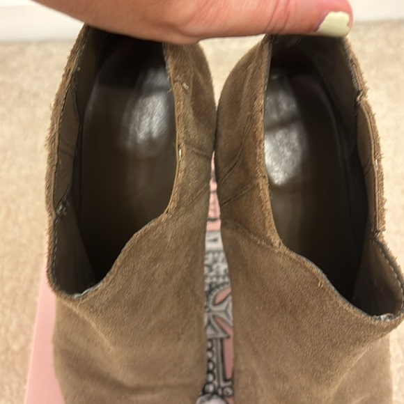 Faux Suede Tan Ankle Booties - Picture 7 of 9